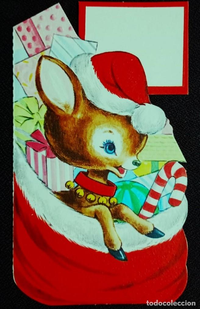 Postcards: 6024P - CERVATILLO NAVIDE&Ntilde;O- EDIC. HG SERIE 270.3- DIPTICA, TROQUELADA, RELIEVE- 17,5X10 CM- 1968