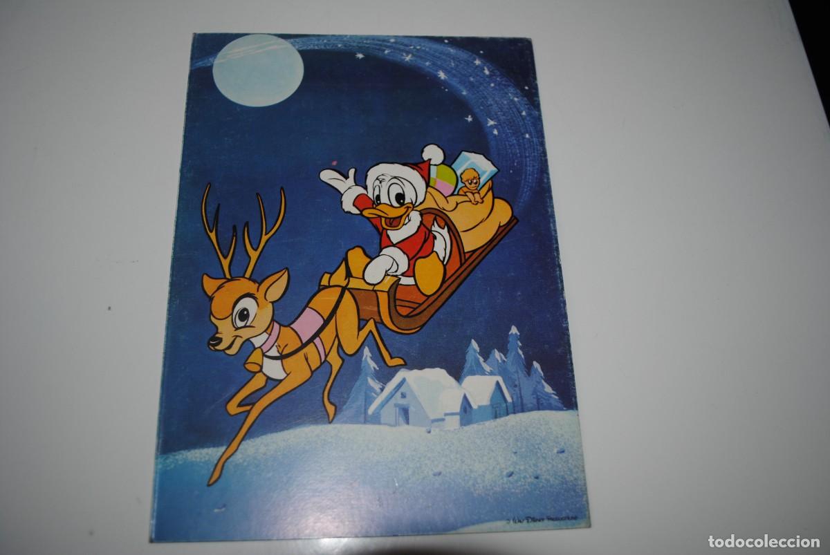 Postais: FELICITACION NAVIDE&Ntilde;A NUEVA SIN USO - WALT DISNEY - 1970