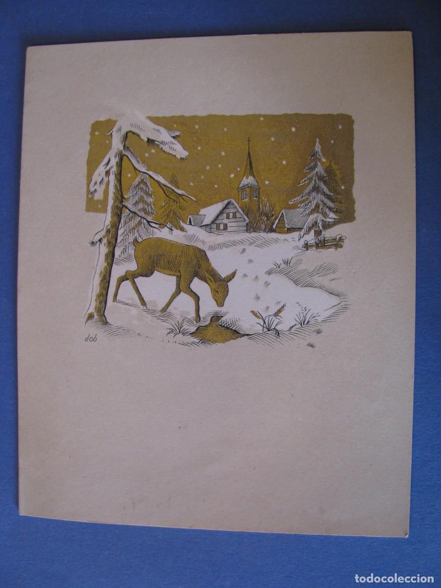Postkarten: POSTAL DIPTICA DE NAVIDAD. IL. DOB? NO HAY DATOS. ESCRITA 1957. 15X12 CM.
