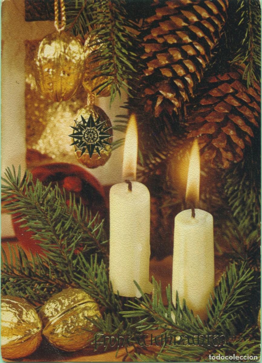 Postkarten: Postal de felicitaci&oacute;n navide&ntilde;o enviado desde Alemania el 18 de diciembre de 1972. Serie 46