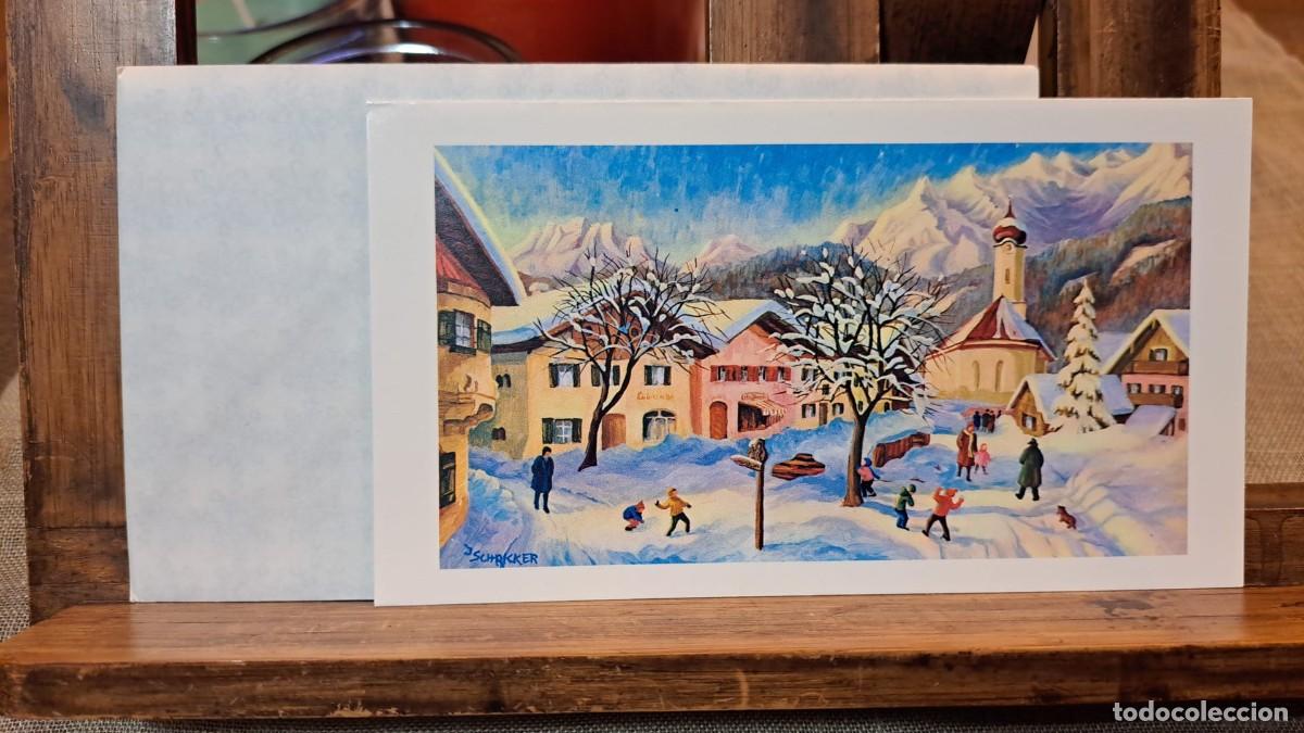 Postais: Felicitaci&oacute;n Postal Navidad con Sobre A&Ntilde;OS 80 Nueva