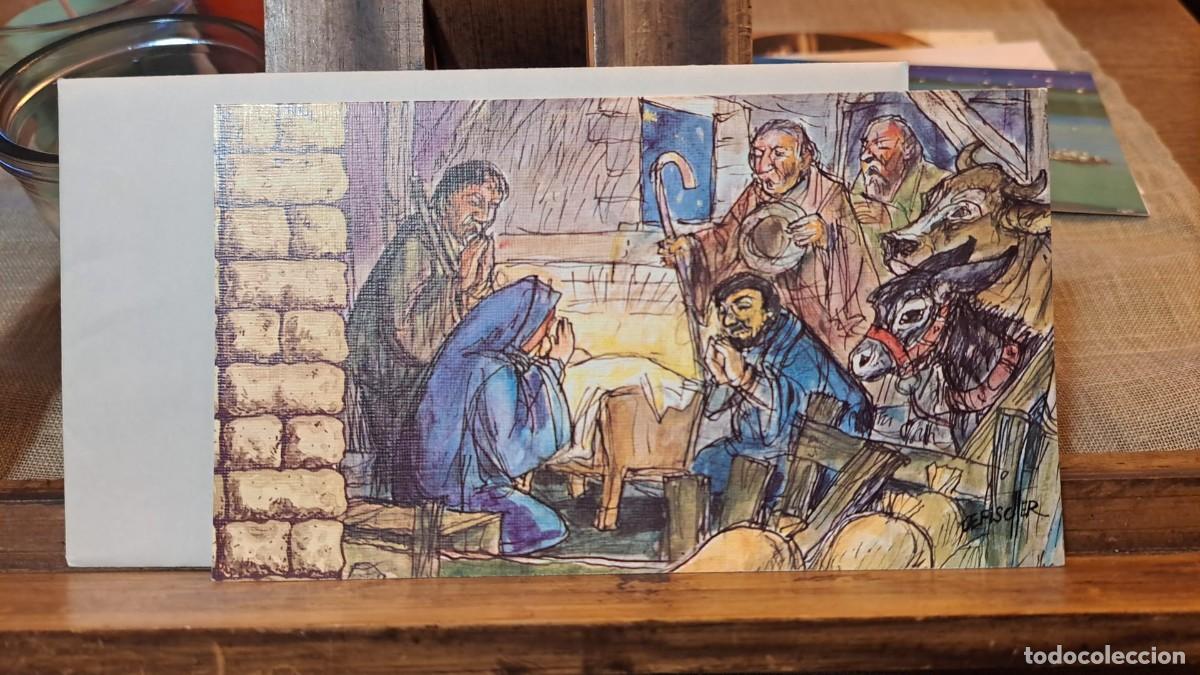 Postais: Felicitaci&oacute;n Postal Navidad con Sobre A&Ntilde;OS 80 Nueva