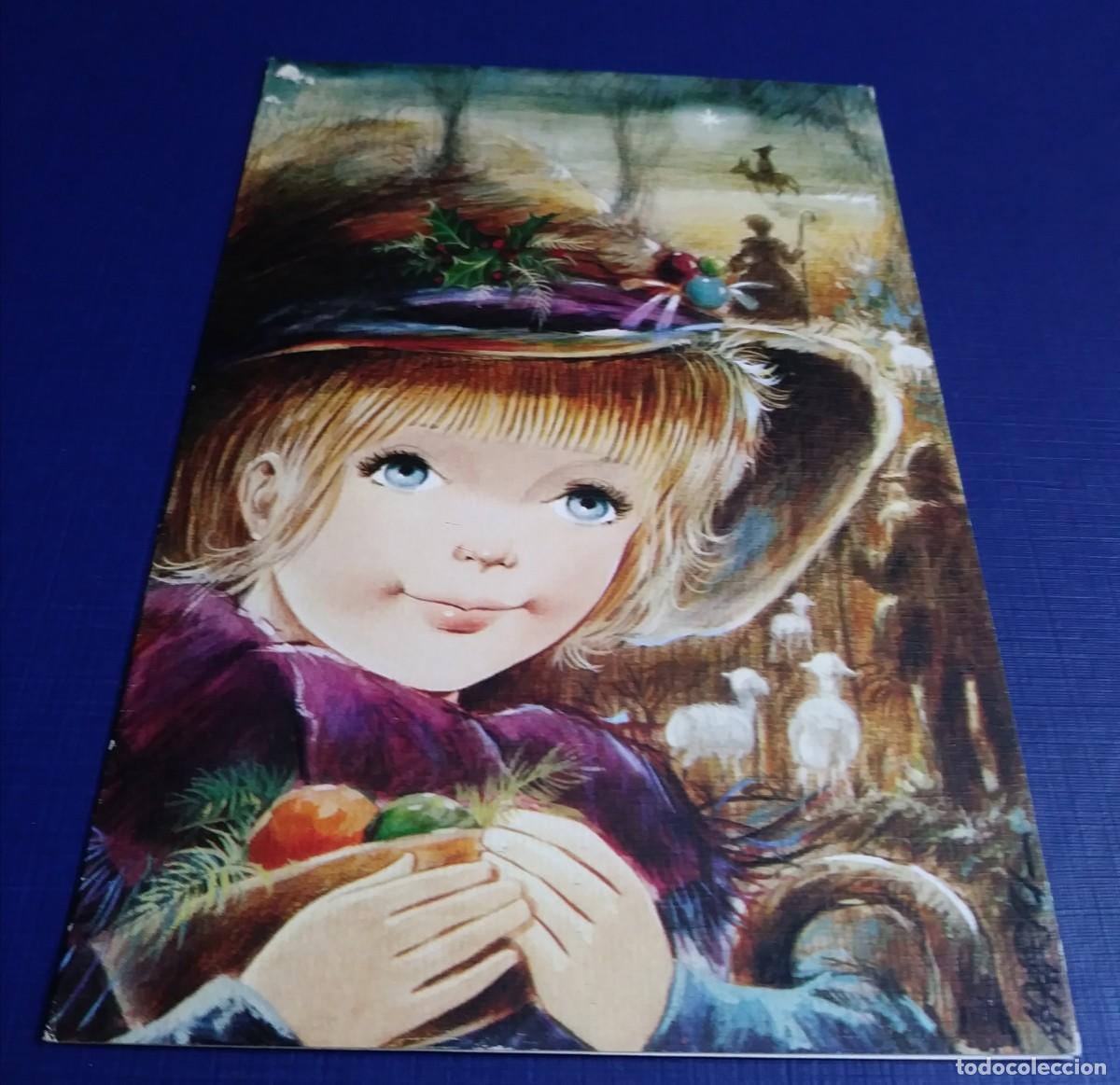 Postais: Bonita postal de Navidad de pastorcillos