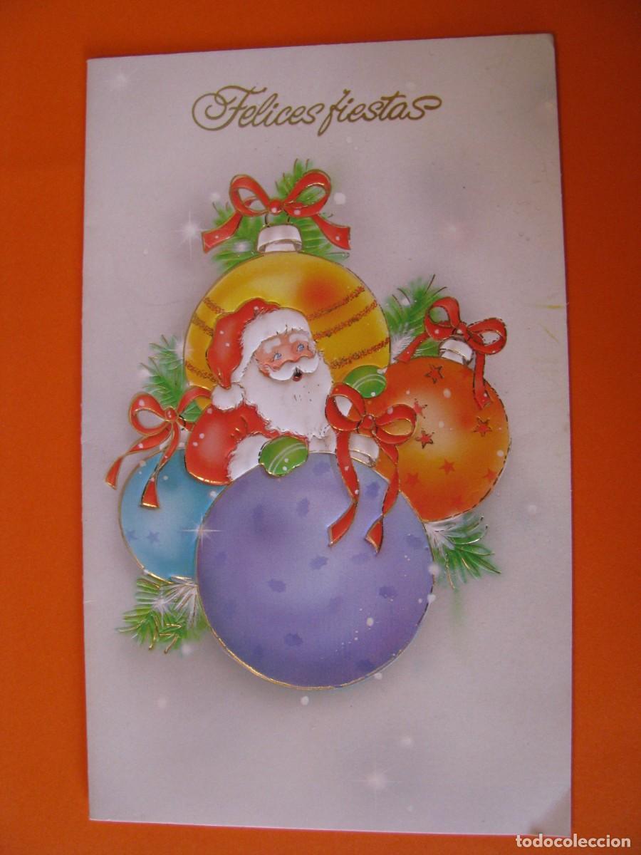 Postales: POSTAL DIPTICA DE NAVIDAD. ED. GOLDEN 251. RELIEVE. ESCRITA 1993. 16,5X10 CM.