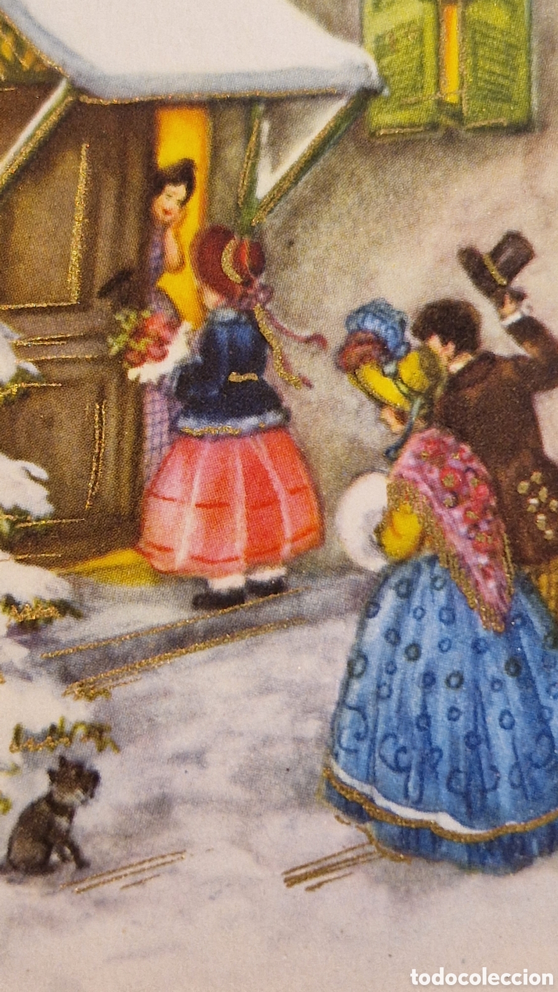 Postais: Preciosa postal de Navidad. Diptico. Escrita