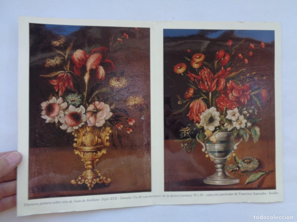 Postales: TARJETA DE FELICITACION DE FRANCISCO SAAVEDRA, ANTIG&Uuml;EDADES, CON FOTOS DE CUADROS. FIRMADA 1998