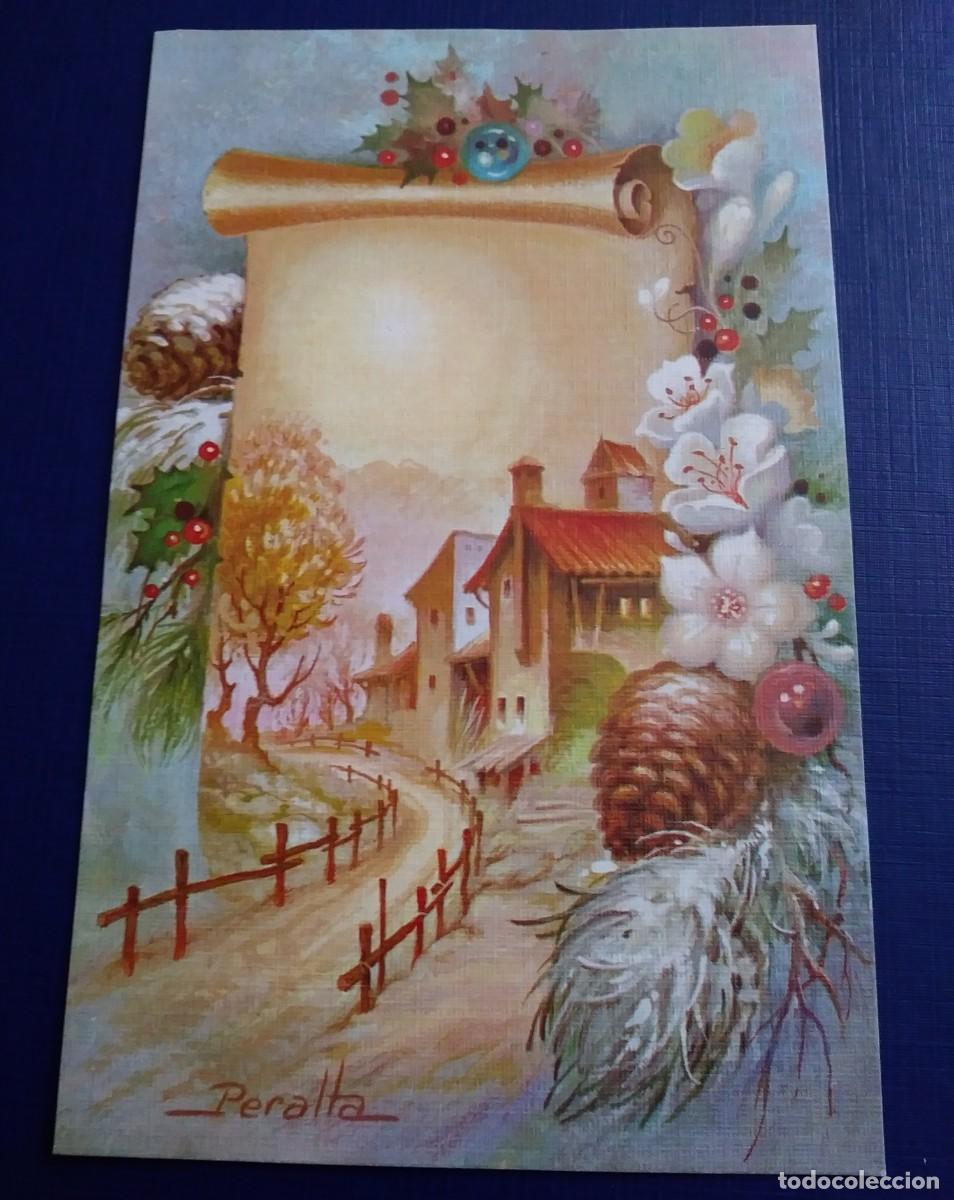 Postales: Postal de NAVIDAD de paisaje - PERALTA - Foto 1