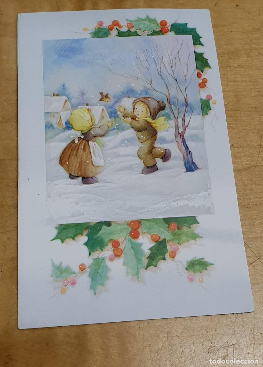 Postales: POSTAL D&Iacute;PTICO NAVIDAD ESTAMPA 30705-D 13X8 CM. SIN ESCRIBIR