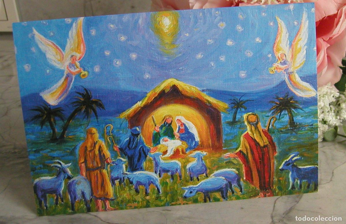 Postais: TARJETA POSTAL FELICITACI&Oacute;N DE NAVIDAD E 313 ADORACION DE LOS PASTORES SIN CIRCULAR ARTIS MUTI