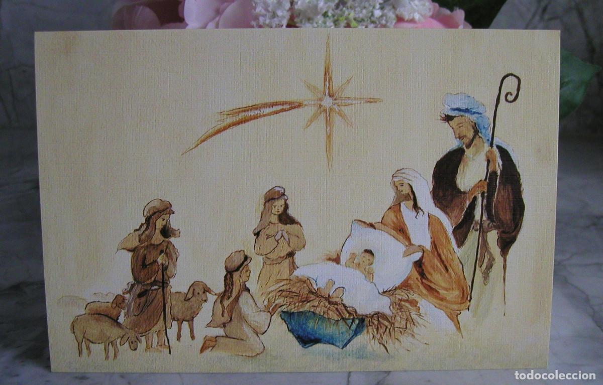 Postais: TARJETA POSTAL FELICITACI&Oacute;N DE NAVIDAD E 311 ESTRELLA Y NACIMIENTO SIN CIRCULAR ARTIS MUTI
