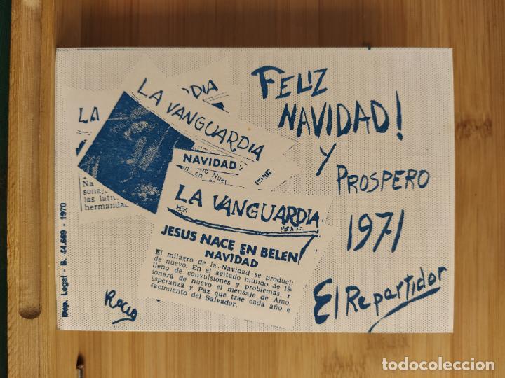 Cartoline: LA VANGUARDIA - EL REPARTIDOR - A&Ntilde;O 1971 - FELICITACION ANTIGUA DE NAVIDAD -VER FOTOS-(K-11.977)