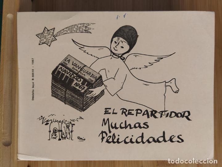 Cartoline: LA VANGUARDIA - EL REPARTIDOR - A&Ntilde;O 1967 - FELICITACION ANTIGUA DE NAVIDAD -VER FOTOS-(K-11.978)
