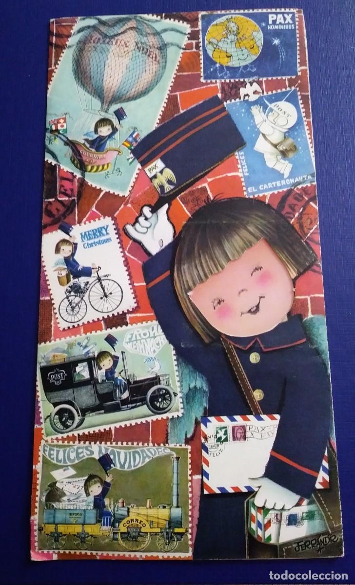 Postales: Postal de Navidad con efecto de movimiento de cartera - Ferr&aacute;ndiz - Foto 1