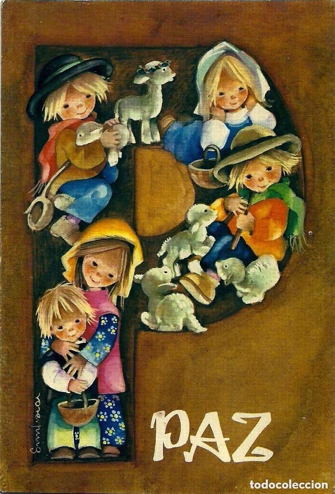 Postkarten: 9397A - ROSER PUIG - EDICIONES SABADELL SERIE BETLEM 02.02.109.3 - DIPTICA 13X8,5 CM