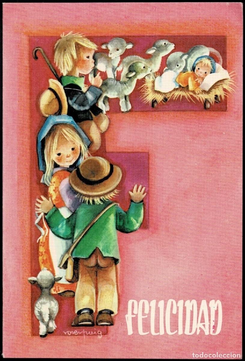 Postkarten: 6076P - ROSER PUIG - EDICIONES SABADELL SERIE BETLEM 02.02.109.4- DIPTICA 13X8,5 CM