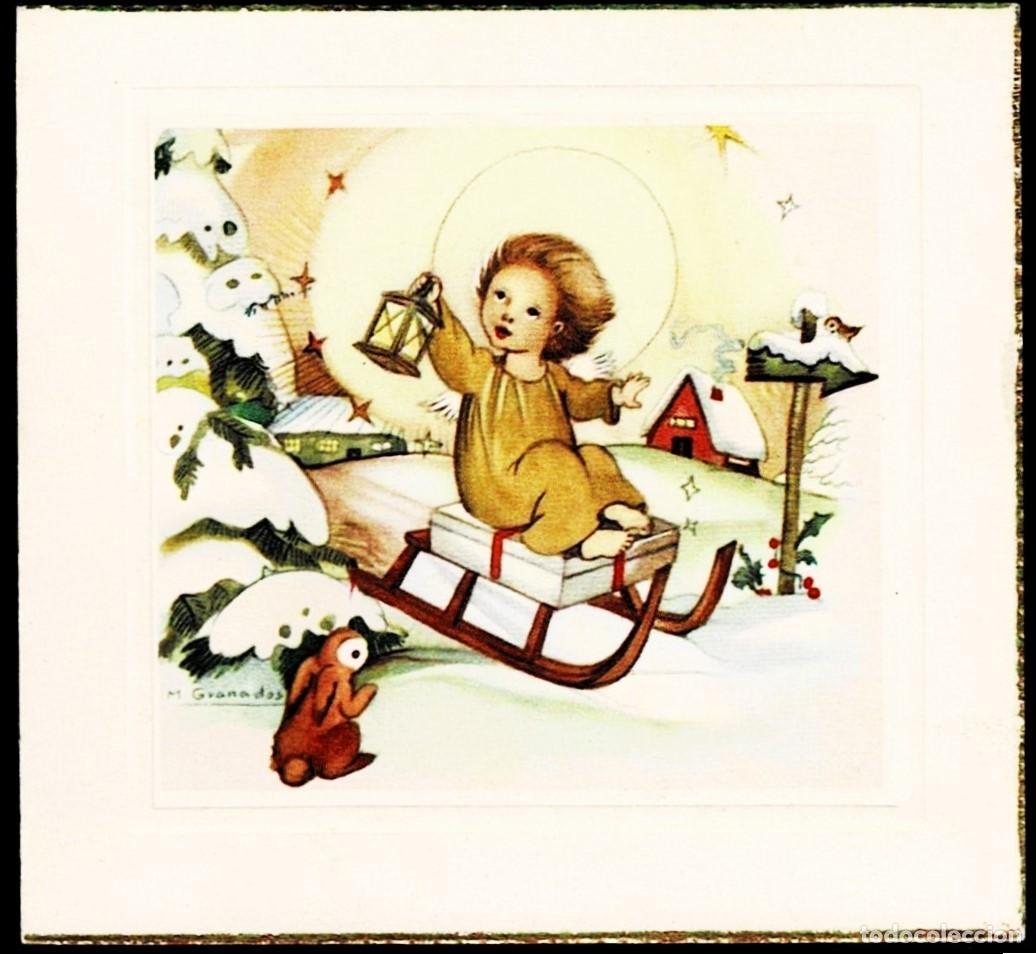 Postkarten: 6085P - M. GRANADOS &iexcl;YUPI, ES NAVIDAD! EDICIONES CYZ 1276.8 - DIPTICA CERRADA 8,5X8 CM- DATA 1960