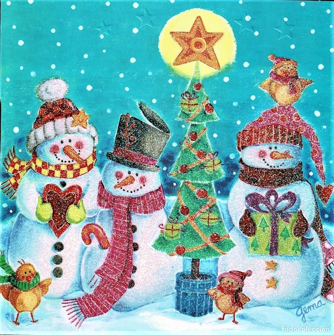 Postais: 0699R -GEMA- EDICIONES TOP CARDS- 02.533.41299- DIPTICA, RELIEVE,16X16 CM- CON BRILLANTINA