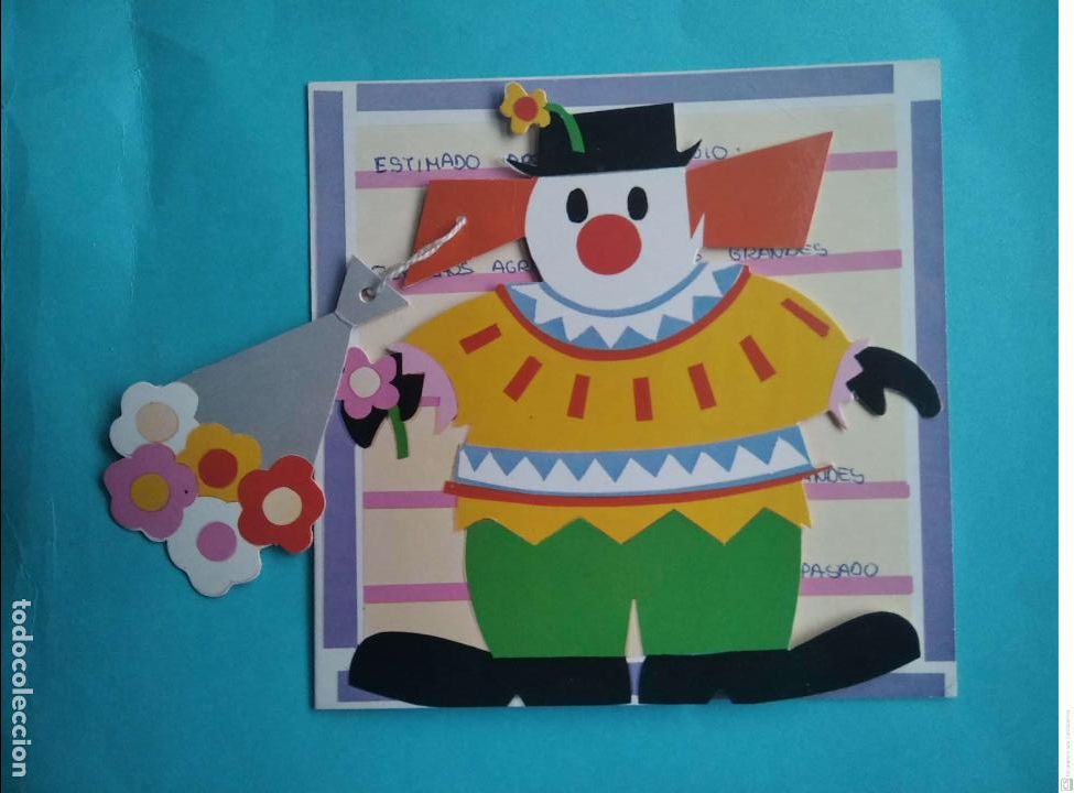 Cartes Postales: Payayo recortado en Felicitaci&oacute;n Navide&ntilde;a. Usada.