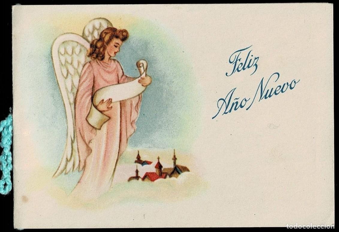 Postais: 6018Q - MARINETTI - FELIZ A&Ntilde;O NUEVO -EDICI&Oacute;N GROHMANN Y CIA. - DIPTICA 10X7 CM
