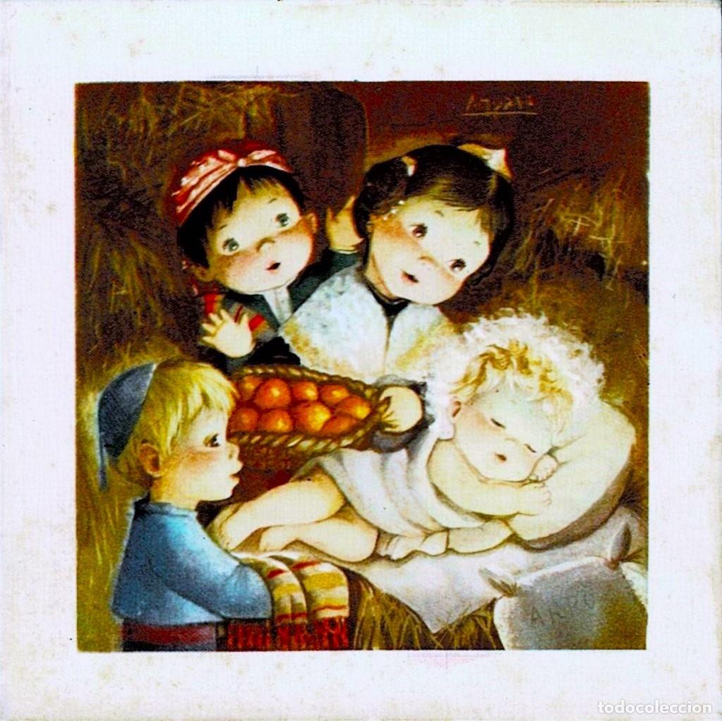 Postais: 6021Q - AMPARO -EDICIONES SUBI 10695.1 - DIPTICA 8,7X8,7 CM