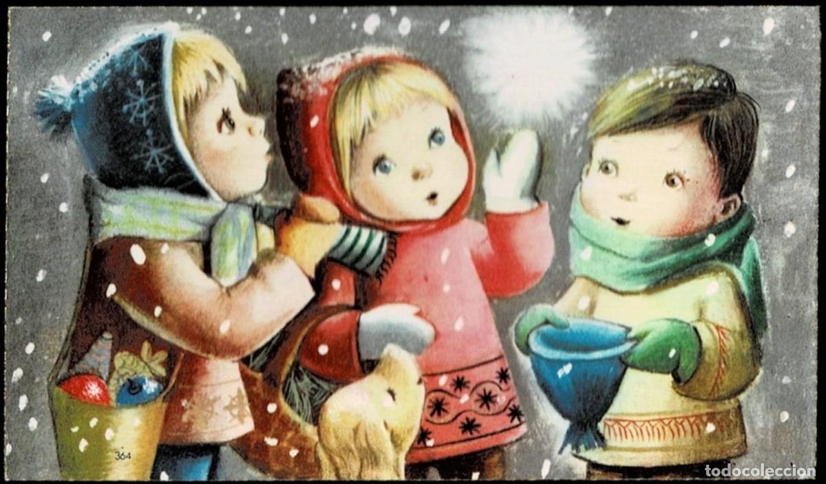 Postais: 6022Q - AMPARO - BAJO DESTELLANTE EL BRILLO DE LA ESTRELLA -SERIE 364 - MIDE 10,2X6,2 CM