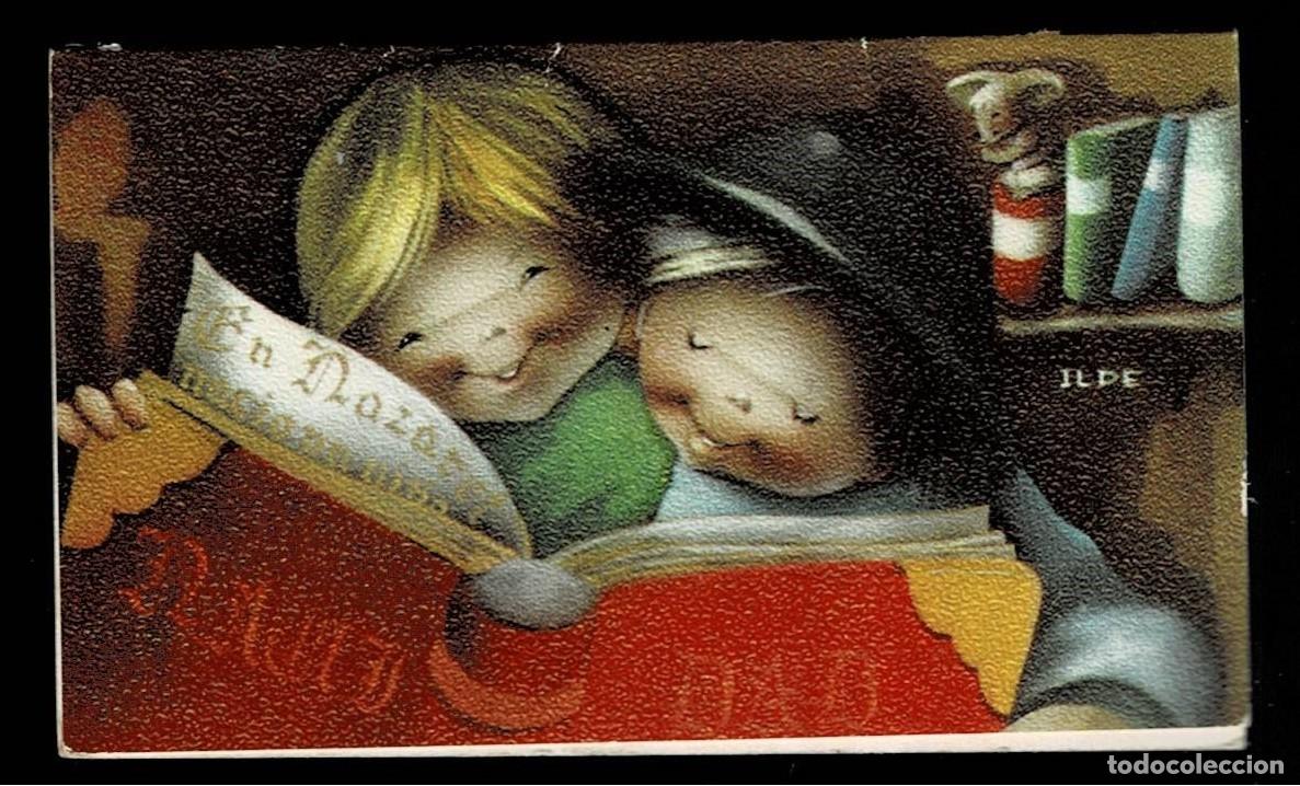 Postkarten: 6025Q - ILDE- EDI. FISA - SERIE CHRISTMAS LA RATITA DE ORO CM 9019.4 - DIPTICA 9,3X5,3 CM
