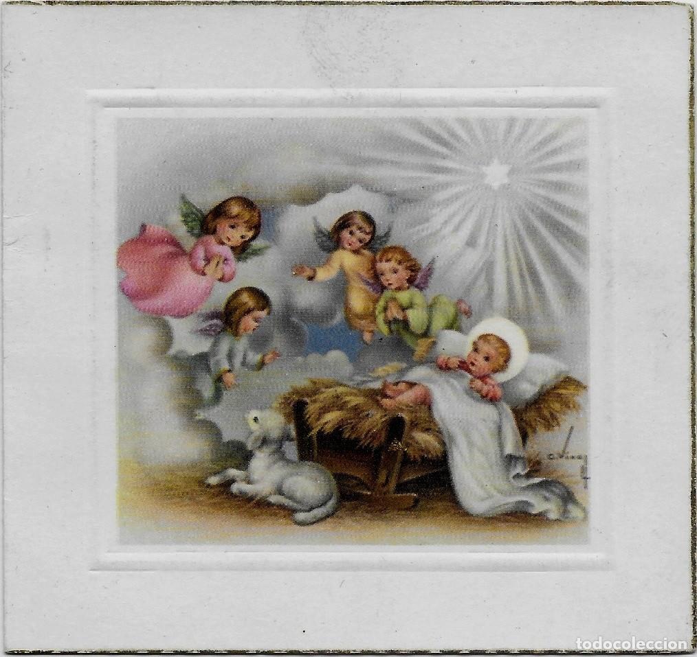 Postkarten: 6033Q - VIVES -CON FERVOR, ANGELES CUSTODIAN AL REDENTOR -EDICIONES CYZ 1261.8 - DIPTICA 8,5X8 CM