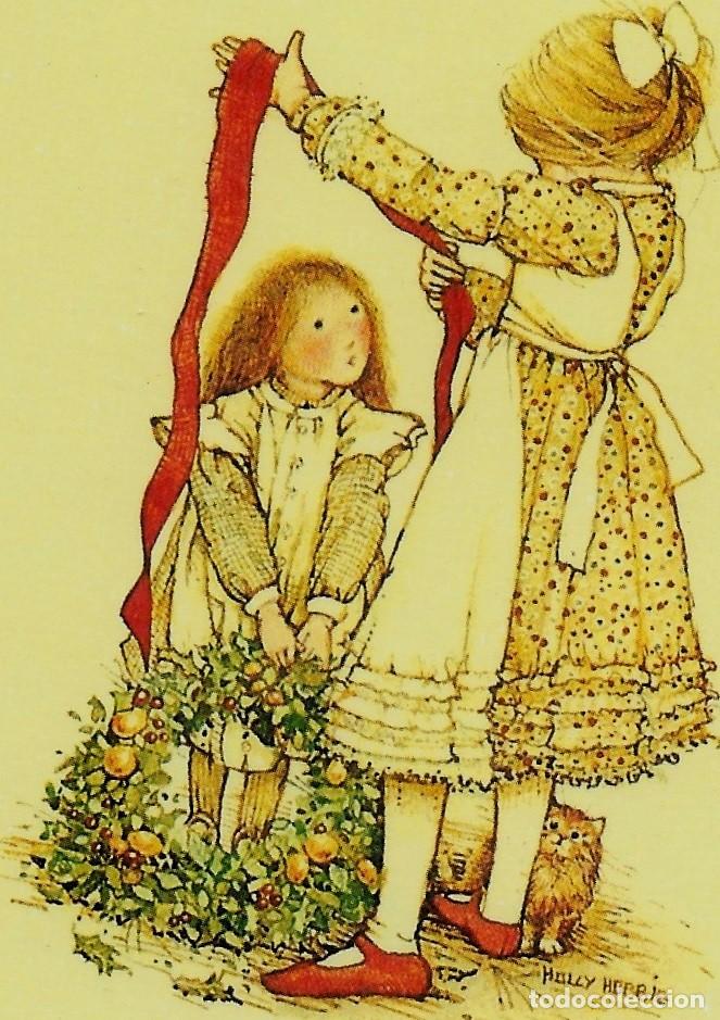 Postais: 6063Q -HOLLY HOBBIE -EDIC.SABADELL-SERIE BETLEM 02.02.225.2- IMPRESA 1976-DIPTICA 13X9 CM- CON SOBRE