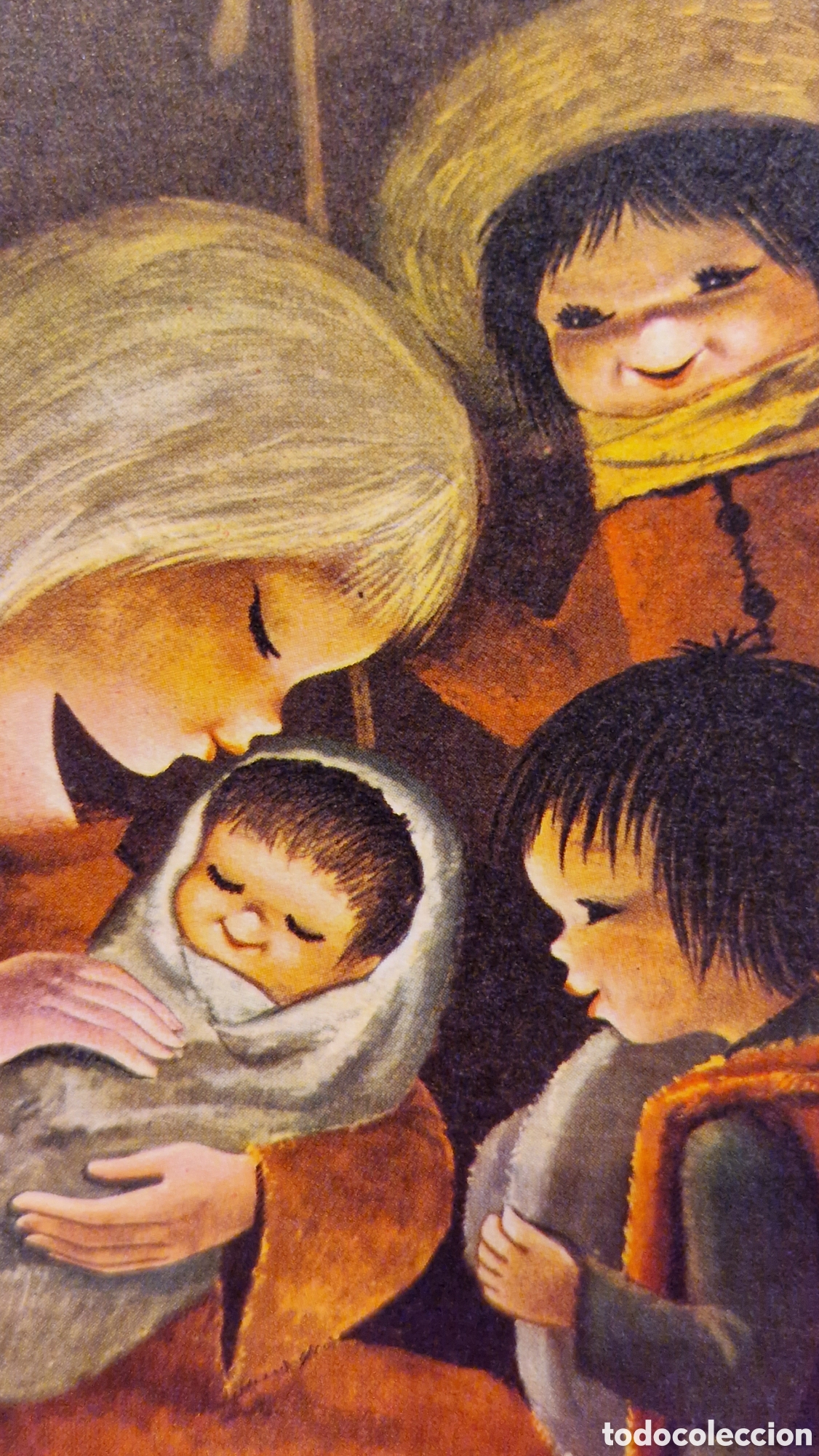 Postais: Preciosa postal de Navidad. Diptico. Escrita. JP.