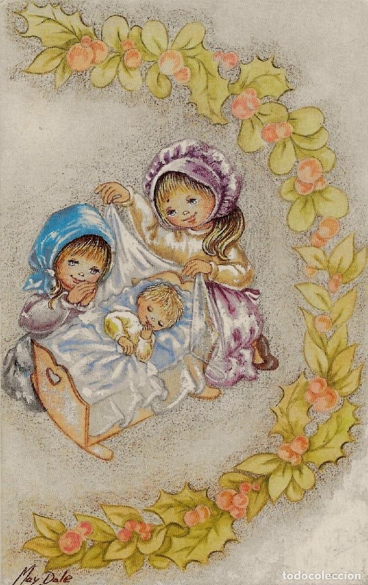 Postkarten: 6071Q - MAY DOLE - ARROPANDO AL NI&Ntilde;O -EDICIONES SUBI 2-1520.1 - DIPTICA 13,5X8,5 CM- DATA 1988