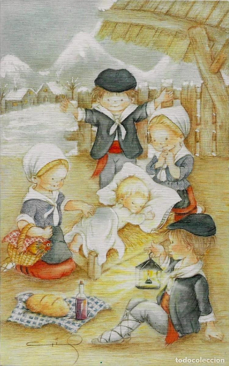 Postkarten: 6095Q - CRIS - CUIDANDO AL NI&Ntilde;O - EDICIONES SUBI 17291.2 - DIPTICA 13,5X8,5 CM