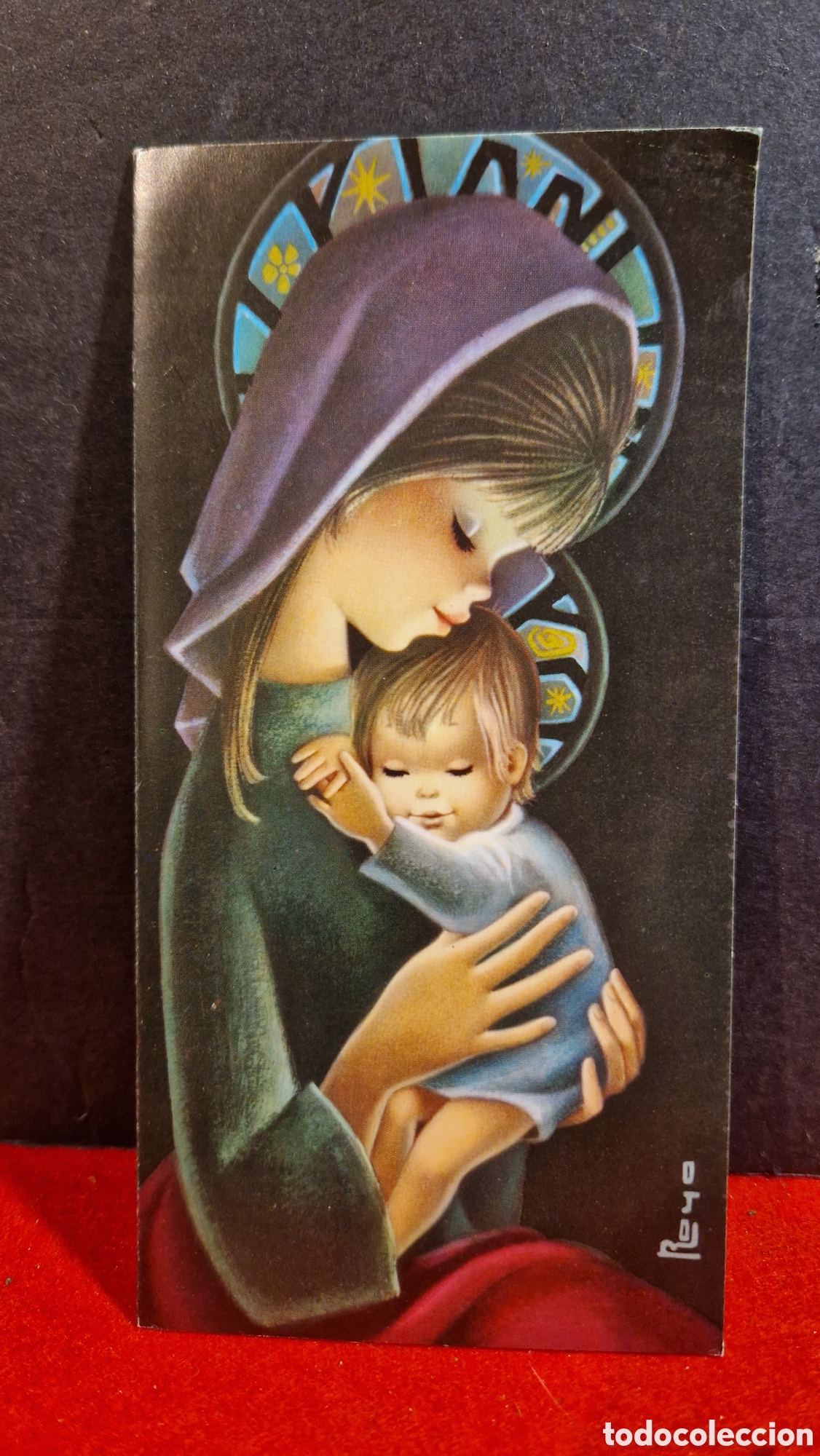 Postales: Preciosa postal de Navidad. Diptico. Escrita. Royo - Foto 2