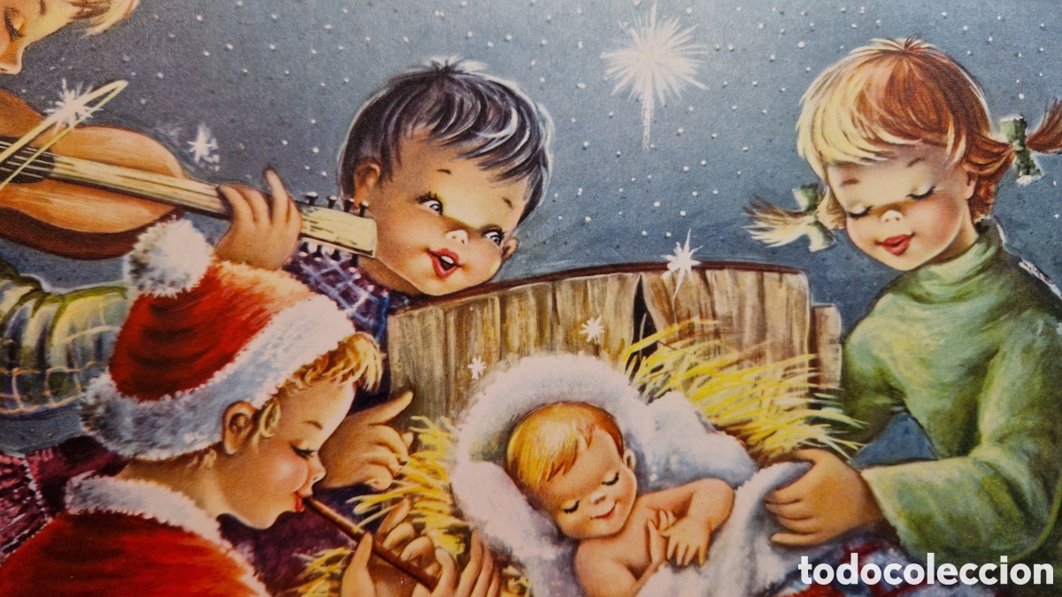 Postais: Preciosa postal de Navidad. De la Rosa