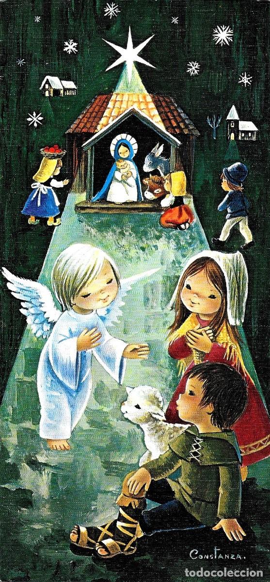 Postcards: 6020R - CONSTANZA- BEL&Eacute;N- ANGEL, CORDERO -EDICIONES CyZ 3907.174.B - DIPTICA 22X10,5 CM - DATA 1970