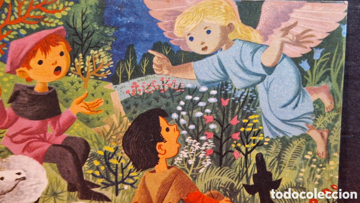 Postais: Preciosa postal de Navidad. Diptico. Escrita. Escuelas Profesionales San Jose