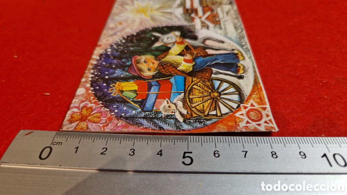 Postales: Preciosa postal de Navidad. Diptico. Sin escribir. - Foto 7