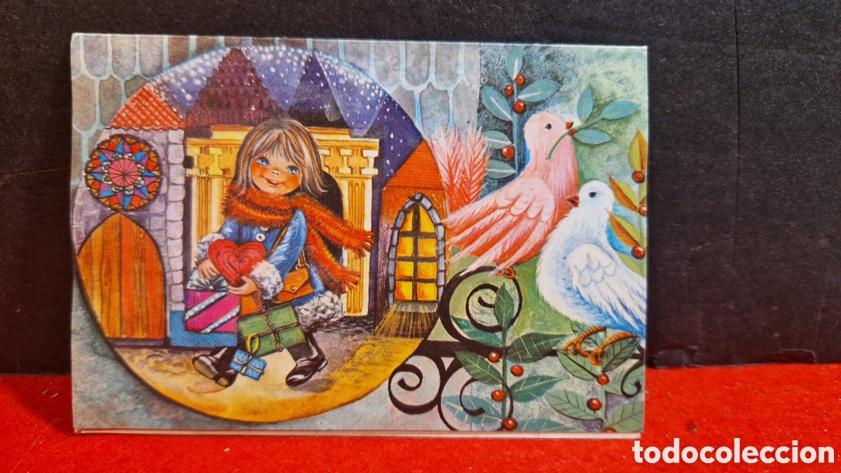 Postales: Preciosa postal de Navidad. Diptico. Sin escribir - Foto 2