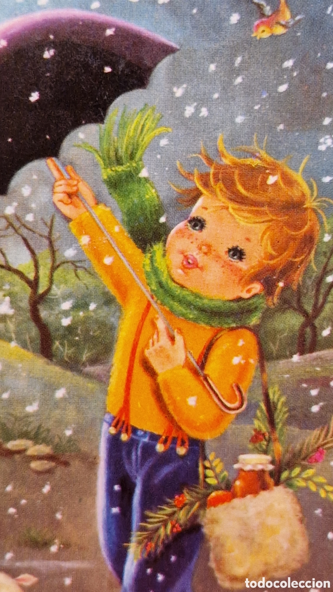 Postales: Preciosa postal de Navidad. Diptico. Sin escribir. Contijoch