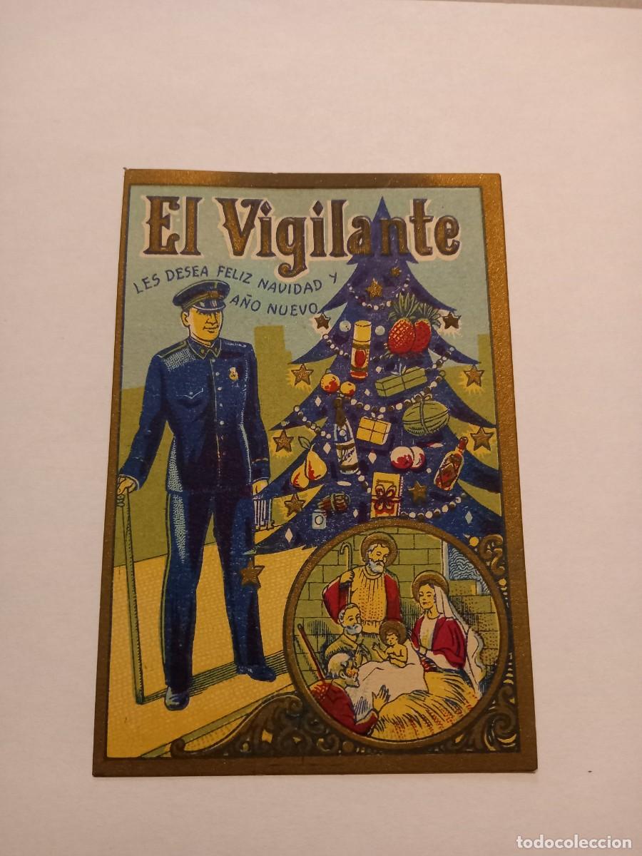Postales: FELITICACION DE NAVIDAD, EL VIGILANTE