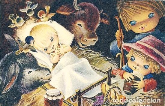 Cartoline: 6062R - EDICIONES CYZ N&ordm; 3688/174-D - ILUSTRA JOAQUIN SEUD&Oacute;NIMO DE NURIA BAR&Oacute;- DIPTICA (20x13cm)