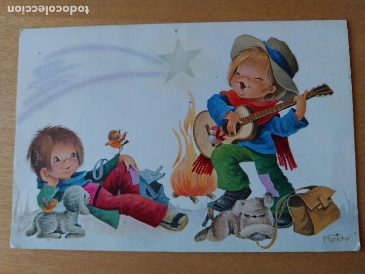 Cartoline: NAVIDAD ILUSTRACION MARICHU ESCRITA DIPTICO 11,7 X 7,8CM