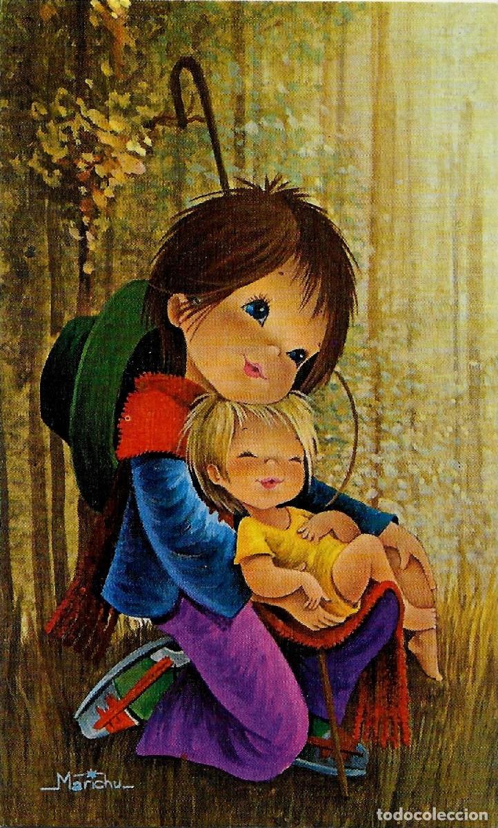 Postcards: 0702Y - MARUCHI- PRECIOSA POSTAL EDICIONES CyZ 372.26-C - SENCILLA 12,X8 CM