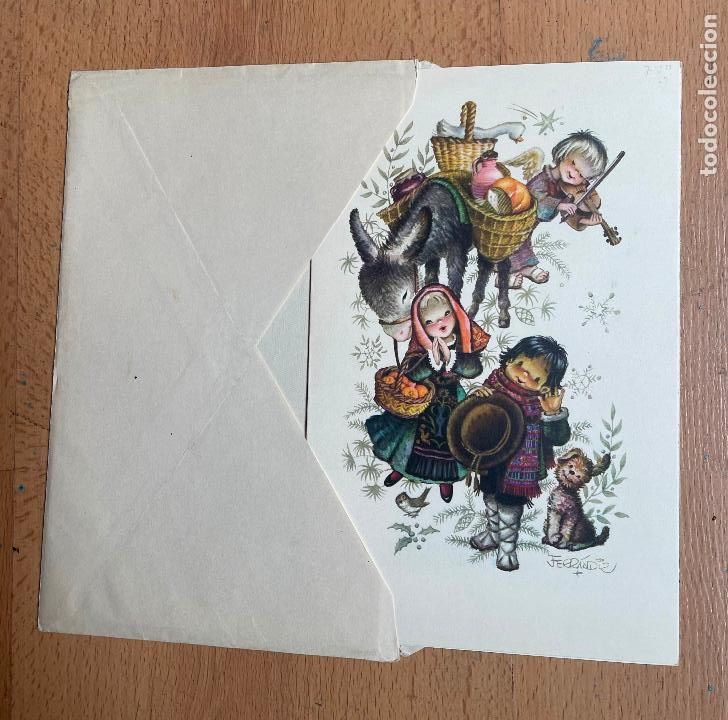 Postales: POSTAL DIPTICO, FERRANDIS EDICIONES DIZ,, NAVIDAD - Foto 2
