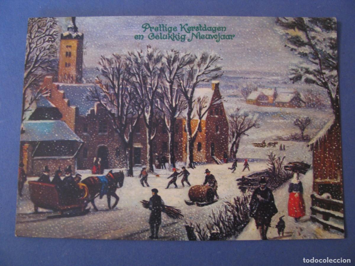 Postais: POSTAL DE NAVIDAD. FELIZ A&Ntilde;O NUEVO. PAISES BAJOS. ED. KR&Uuml;GER. CIRCULADA1986.