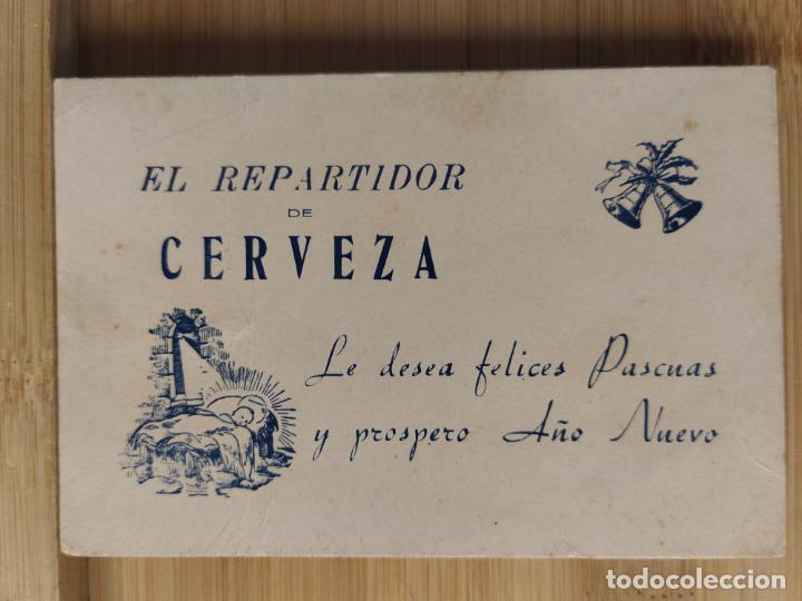 Postcards: EL REPARTIDOR DE CERVEZA - FELICITACION ANTIGUA NAVIDAD -VER FOTOS-(107.819)