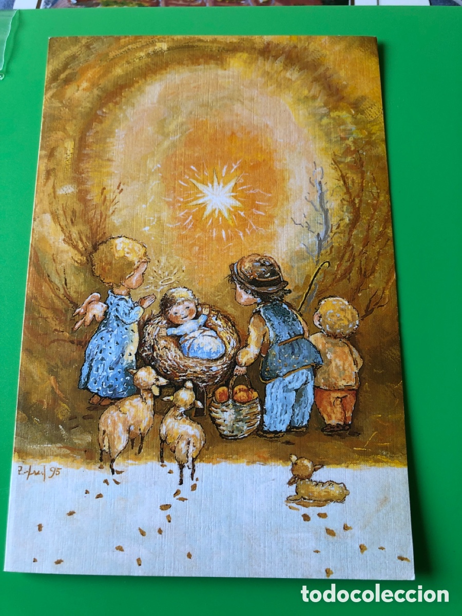Postales: Postal de Navidad. Bel&eacute;n infantil. N&uacute;mero E 812. ASM - Foto 1