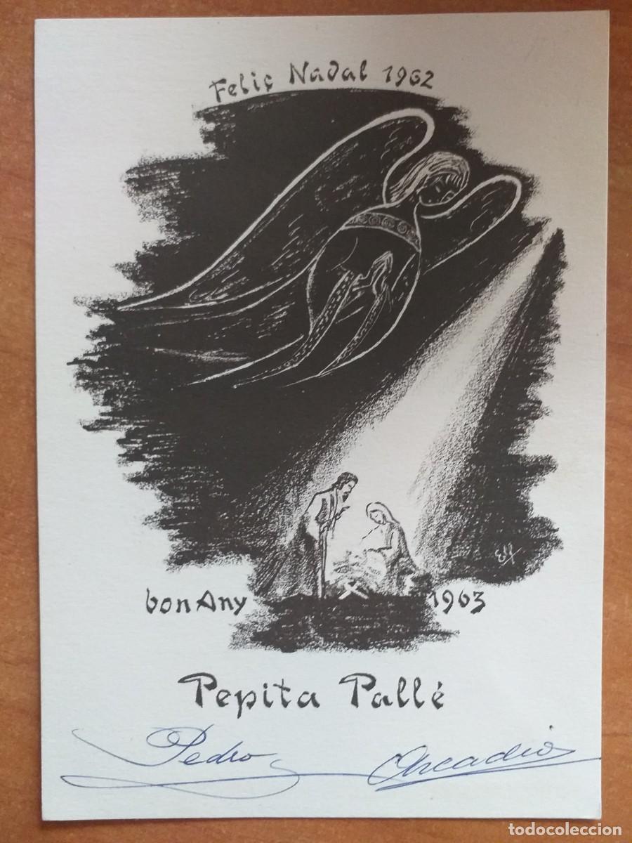 Postkarten: POSTAL NAVIDE&Ntilde;A REFLEJANDO OBRA DE ELFI OSIANDER - POES&Iacute;A ESCRITA AL DORSO - 1962