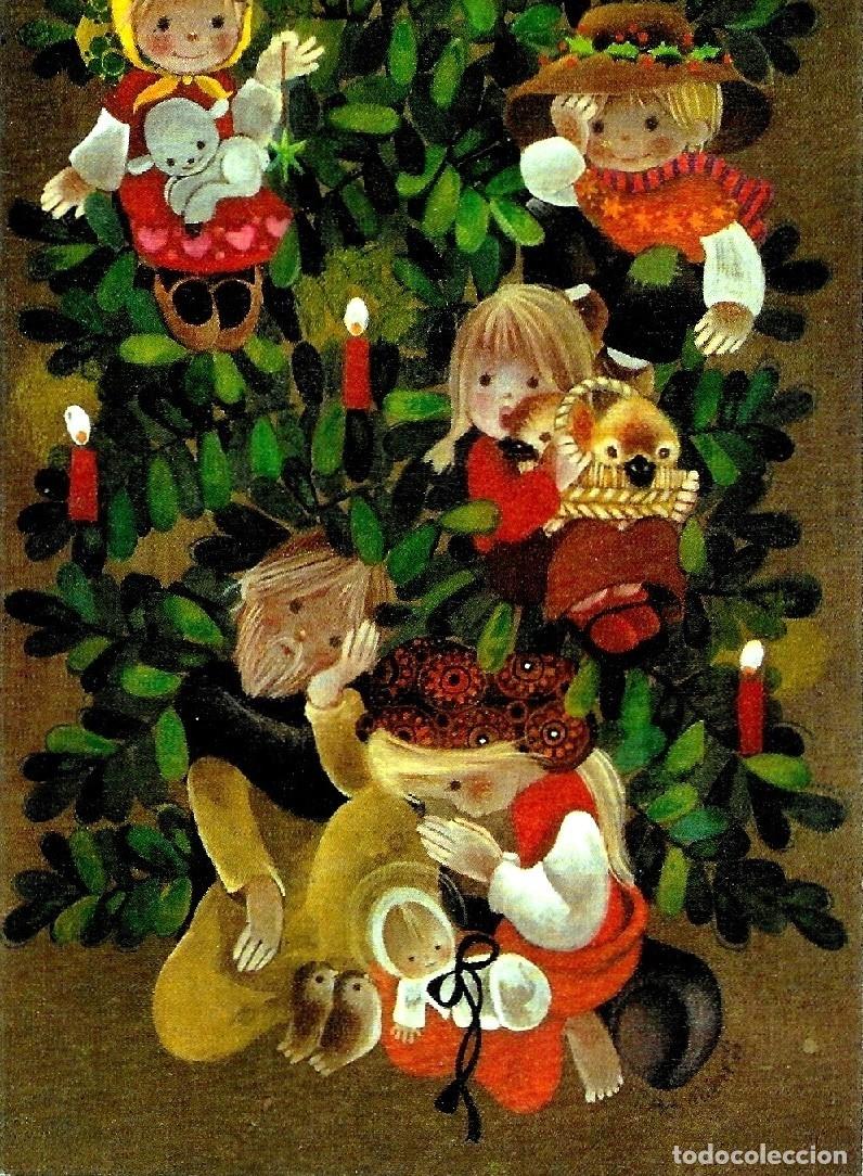 Postcards: 6037T - SALMONS - EDICIONES SABADELL SERIE AVET 02.03.086.2- DIPTICA 16,5X8,5 CM