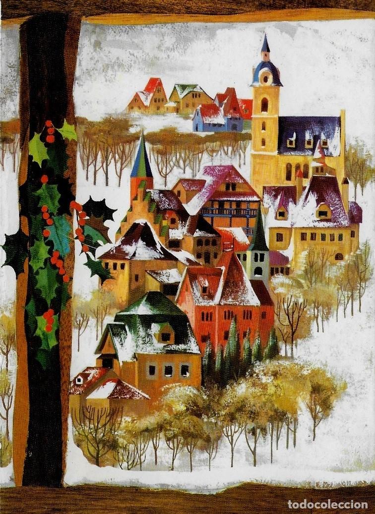 Postcards: 2060S -VICENTE ROSO-ANCORA S.1972-1-ANTIGUA FELICITACION CALEFACCION ELECTRICA PUIGB&Oacute;-DOBLE 20X11 CM