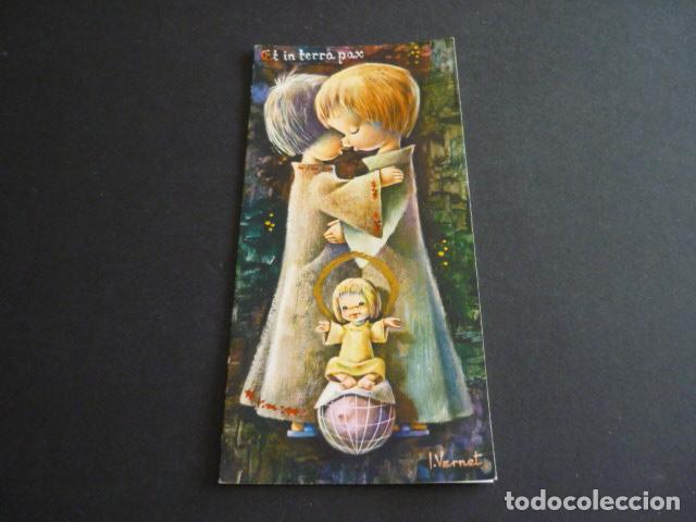 Postais: FELICITACION NAVIDAD I. VERNET ILUSTRADOR 17 X 8 CMTS
